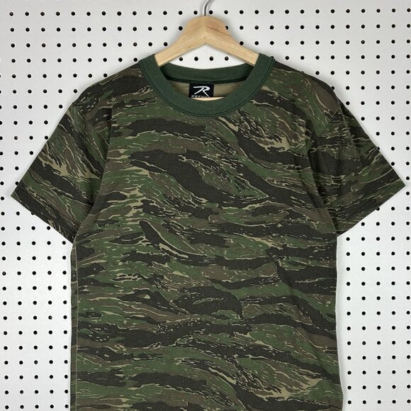 Rothco Vintage Camo T Shirt Small 90s Hunting Short Sleeve Print Military - Picture 2 of 6